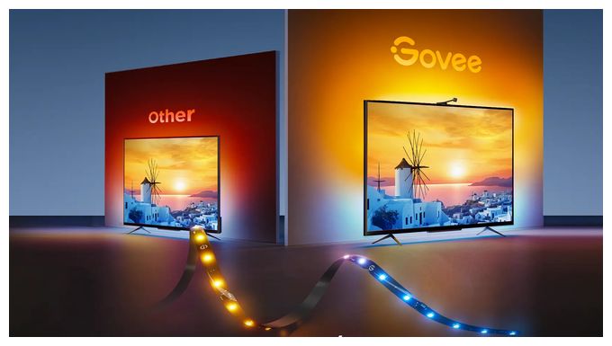 LED Intelligenter Leuchtstreifen Multi H6098 Netflix Envisual TV Backlight für 55-65" TVs 