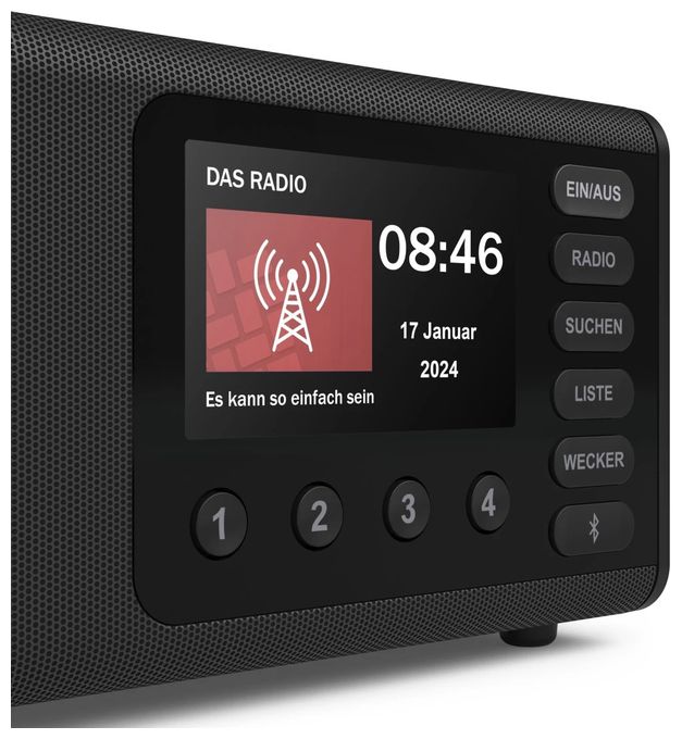 Bluetooth DAB, DAB+, FM Radio Persönlich  054260 DR1001 (Schwarz) 