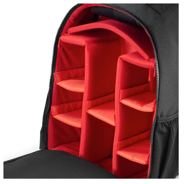 Kamera-Rucksack für Jede Marke 270 x 120 x 340 mm  121346 Ohio (Schwarz, Rot) 