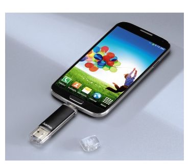 USB Type-A / Micro-USB Stick 16 GB  123998 Laeta Twin (Schwarz) 