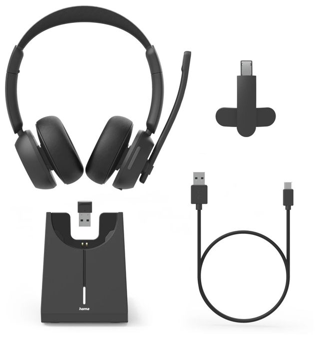 Ohraufliegender Bluetooth Kopfhörer kabelgebunden&kabellos 30 h Laufzeit USB Typ-C  139939 BT-800 (Schwarz) 