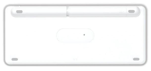 Heimbüro Tastatur RF Wireless + Bluetooth 2.4 GHz  173060 WK-500 (Grau, Weiß) 