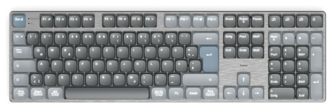 Heimbüro Tastatur Bluetooth 2.4 GHz (Anthrazit, Schwarz, Blau) 173070 WK-800 