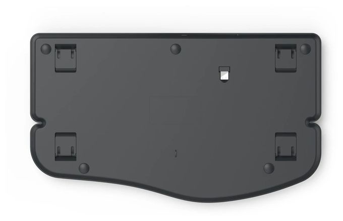 Heimbüro Tastatur RF Wireless + Bluetooth 2.4 GHz (Schwarz, Blau, Dunkles Grau) 173071 WK-900 Ergo 