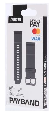 Armband 20 mm Universal  178657 Bezahlarmband NFC 20 mm (Schwarz) 