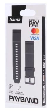 Armband 22 mm Jede Marke  178659 Bezahlarmband NFC 22 mm (Schwarz) 
