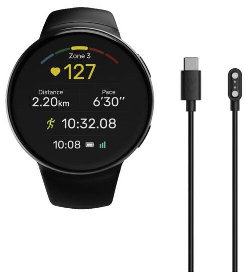 44 mm Smartwatch Rund IP68  178694 7070 (Schwarz) 