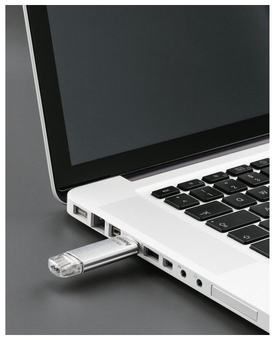 USB Type-A / USB Type-C Stick 128 GB  181073 C-Laeta (Silber) 
