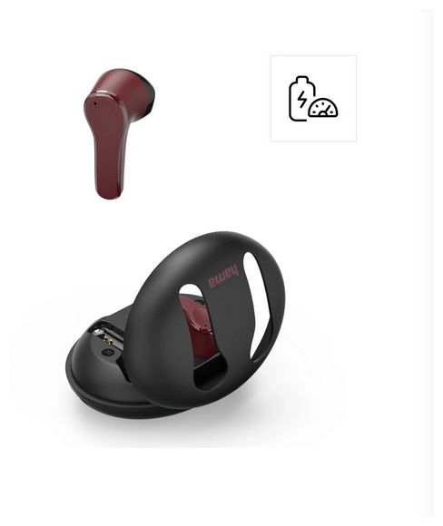 In-Ear Bluetooth Kopfhörer Kabellos TWS 16 h Laufzeit  184168 Spirit Unchained (Schwarz, Rot) 