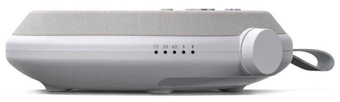 3 W Bluetooth Lautsprecher Laufzeit bis 20 h  188244 Calm (Grau, Weiß) 