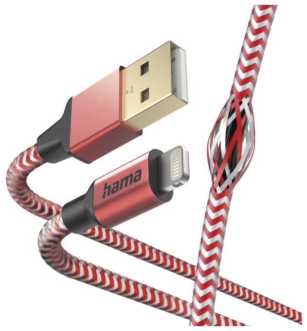 Stecker Lightning auf USB A 1,5 m  201554 Reflective (Rot) 