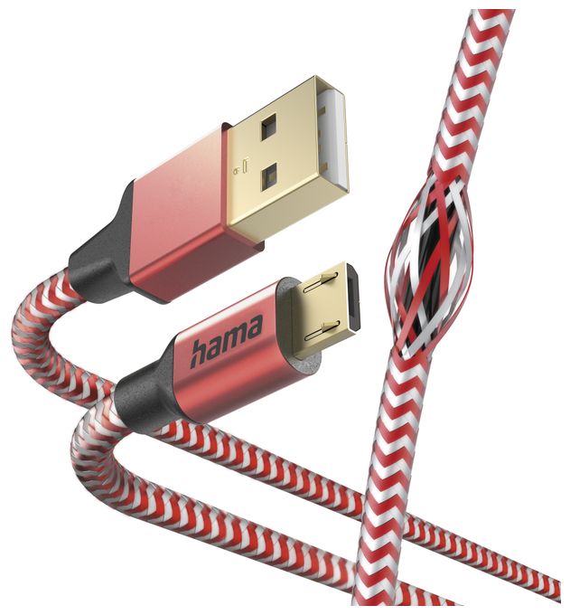 0,48 Gbit/s Stecker USB A auf Micro-USB B 1,5 m  201556 Reflective (Rot) 