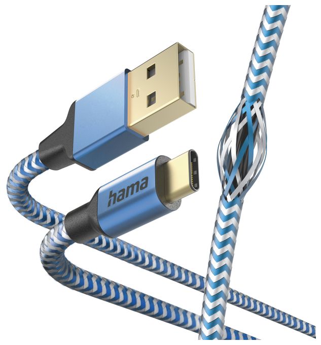 0,48 Gbit/s Stecker USB A auf USB C 1,5 m  201558 Reflective (Blau) 