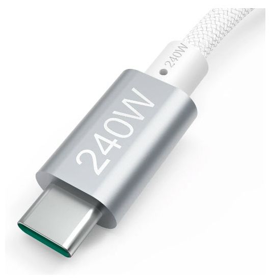 5 Gbit/s Stecker USB C auf USB C bis 240 W 1,5 m  201721 Full-Featured (Weiß) 