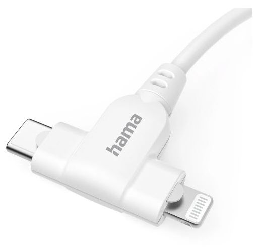 0,48 Gbit/s Stecker USB C auf USB C/Lightning 1,5 m  201722 (Weiß) 