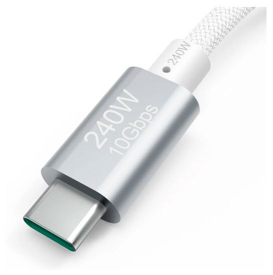 10 Gbit/s Stecker USB C auf USB C bis 240 W 1,5 m  201724 (Weiß) 