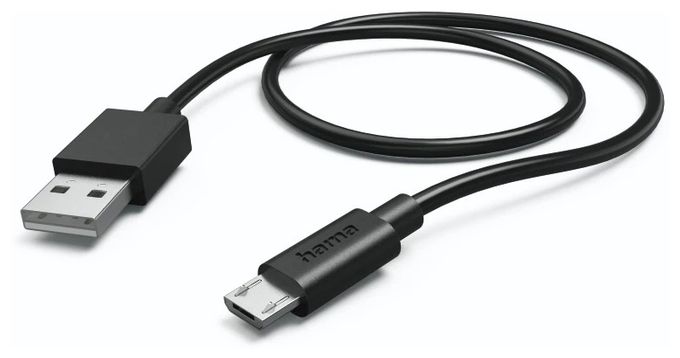 0,48 Gbit/s Stecker Micro-USB B auf USB A Buchse 0,75 m  201729 (Schwarz, Weiß) 