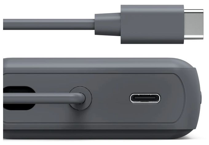 10000 mAh Powerbank USB Typ-C  201739 Power Pack Travel (Anthrazit) 