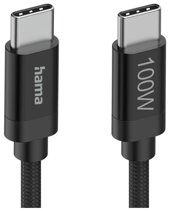 0,48 Gbit/s Stecker USB C auf USB C bis 100 W 1,5 m  201740 Fabric (Schwarz) 