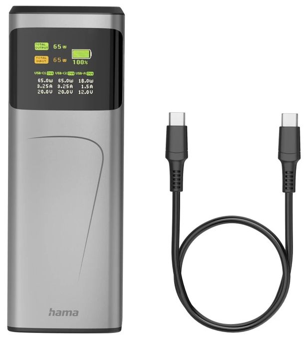 20000 mAh Powerbank USB Typ-C  201741 Power Pack High Power (Grau) 