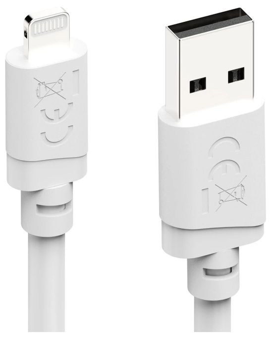 Stecker Lightning auf USB A 1 m  201800 (Weiß) 