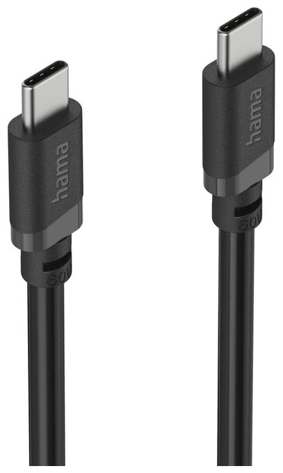 0,48 Gbit/s Stecker USB C auf USB C 1 m  201806 (Schwarz) 