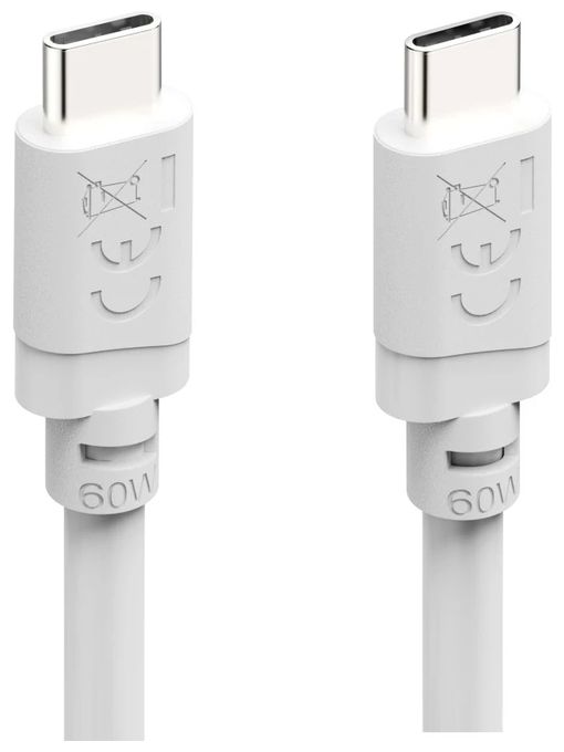 0,48 Gbit/s Stecker USB C auf USB C 1 m  201807 (Weiß) 