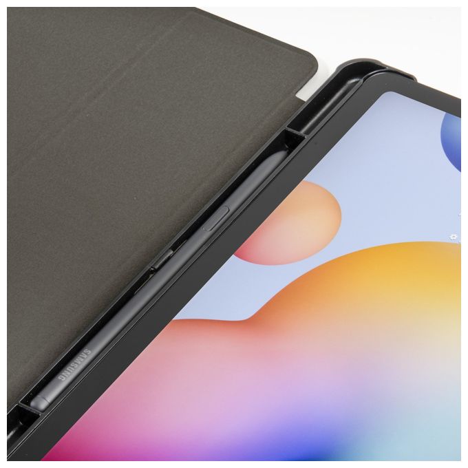 Folio aus Kunststoff für Samsung Galaxy Tab S6 Lite 10.4" 20/22 bis 26,4 cm (10.4") Schmutzabweisend, Staubresistent, Kratzresistent mit Magnetverschluss (Schwarz) 217211 Fold 