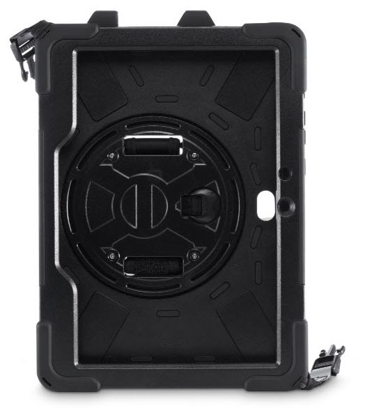 Cover aus Kunststoff für Samsung Galaxy Tab Active4 Pro bis 25,6 cm (10.1") Schlagfest, Schmutzabweisend, Staubresistent, Kratzresistent (Schwarz) 217242 Rugged Style 