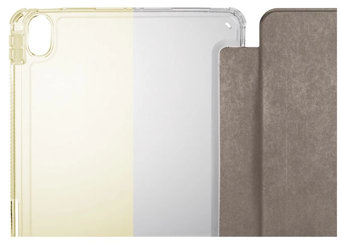 Folio aus Mikrofaser, Samt für Apple iPad Air 11" (2024) bis 27,7 cm (10.9") Fallbeständigkeit, Kratzresistent, Schockresistent mit Magnetverschluss (Sand, Transparent) 227031 Extreme Protect 
