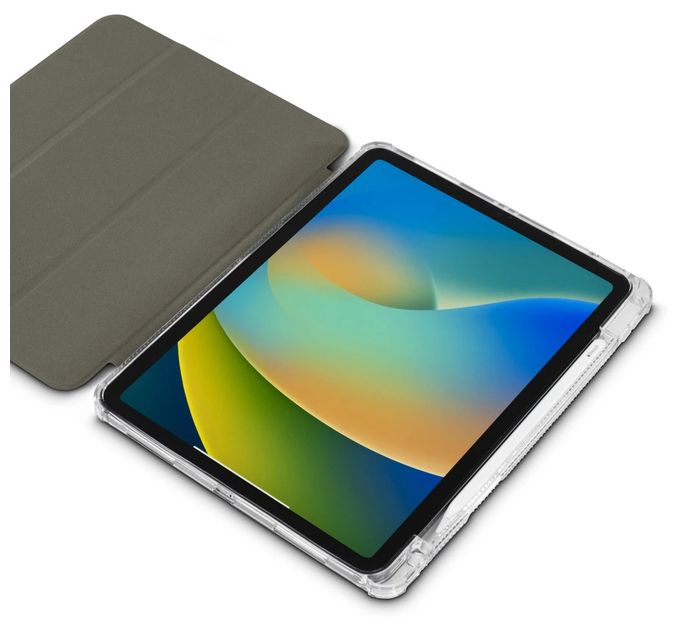 Folio aus Mikrofaser, Samt für Apple iPad Air 13" (2024) bis 33 cm (13") Fallbeständigkeit, Staubresistent, Kratzresistent, Schockresistent mit Magnetverschluss (Violett, Transparent) 227034 Extreme Protect 
