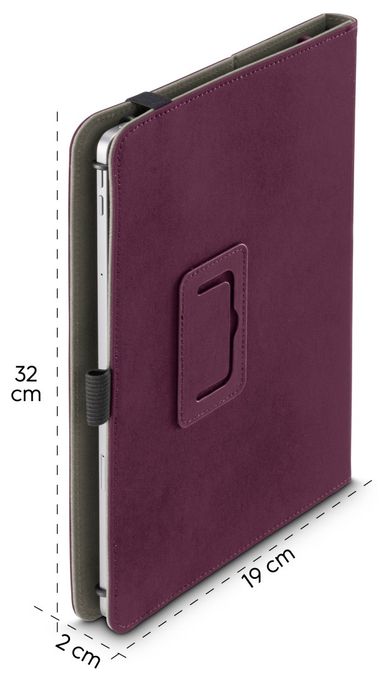 Folio aus Kunststoff für Jede Marke bis 27,9 cm (11") Kratzresistent mit Elastikband (Bordeaux) 227072 Velvet 