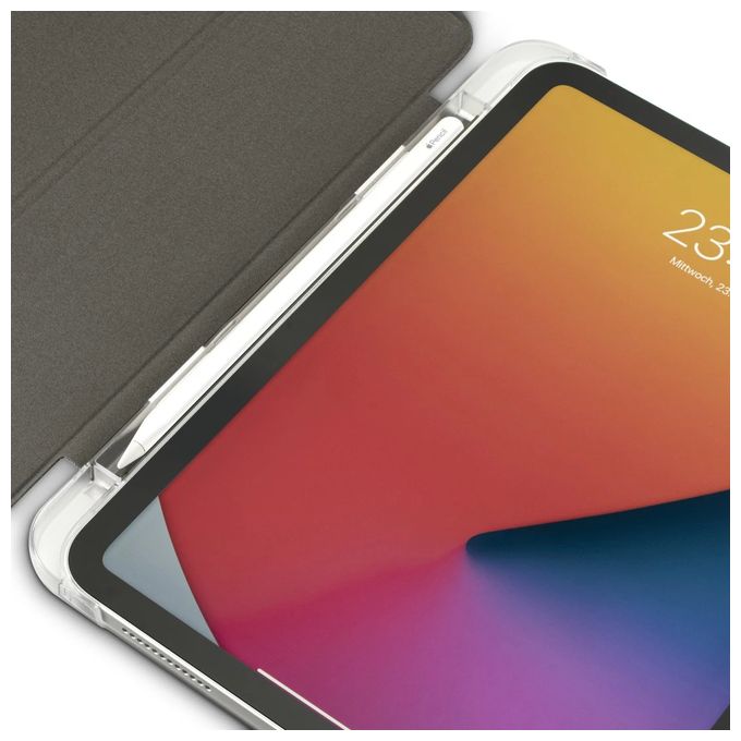 Folio aus Kunststoff für Apple iPad Air 13 bis 33 cm (13") Schmutzabweisend, Staubresistent, Kratzresistent mit Magnetverschluss (Schwarz) 231011 Fold Clear 