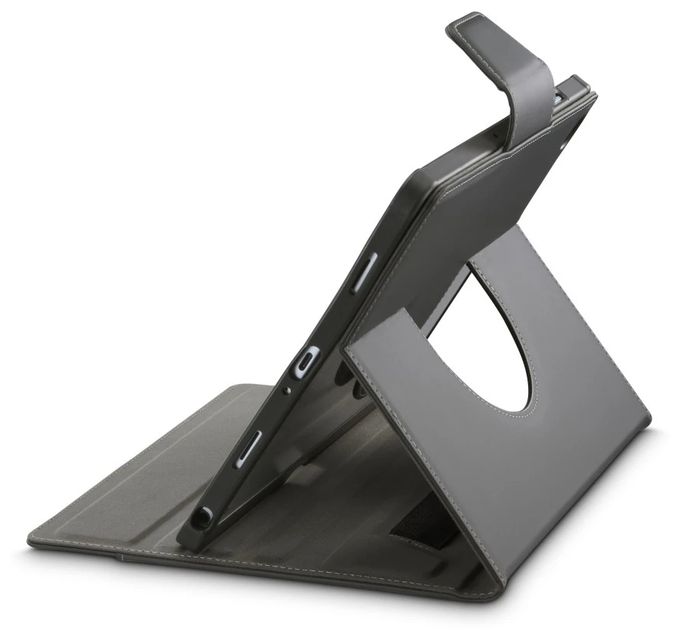 Folio aus Polypropylenkarbonat (PPC), Polyurethan, Thermoplastische Polyurethane (TPU) für Samsung Galaxy Tab A9+/A11+ bis 27,9 cm (11") Schlagfest, Kratzresistent mit Magnetverschluss (Anthrazit) 231044 Rotation 