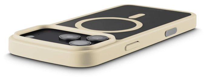 Cover für Apple iPhone 17 Pro Max  232420 Frame Protect (Beige, Transparent) 