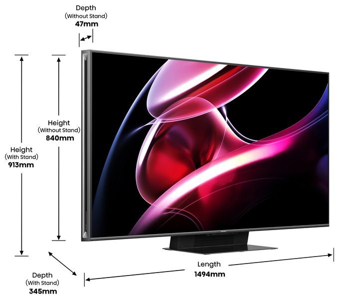 LED 165,1 cm (65 Zoll) Fernseher 4K Ultra HD VESA 400 x 400 mm 65UXKQ 