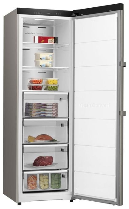 312 l Gefrierschrank 166 kWh Jahr NoFrost  FU310K3AIC (Grau, Edelstahl) 
