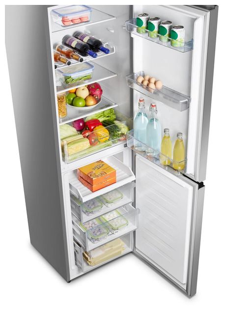 171 l / 85 l Kühl-Gefrierkombi freistehend NoFrost 184 kWh Jahr  RB327N4ADD (Grau, Silber) 