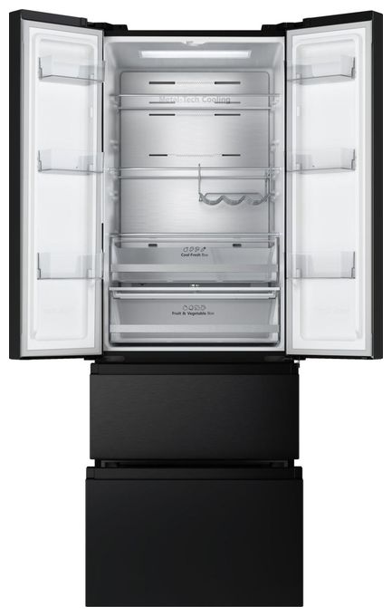 Side-by-Side Kühl-/ Gefrierkombination French Door 336 l / 149 l 189 kWh NoFrost 2013 mm x 704 mm  RF632N4AFC1 (Schwarz) 