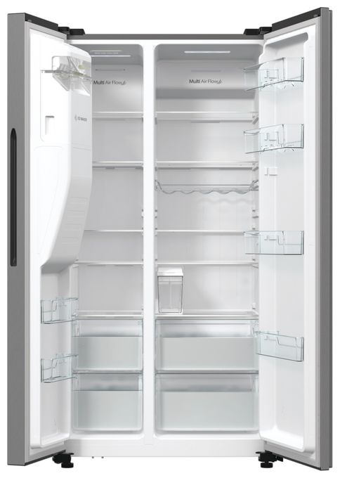 Side-by-Side Kühl-/ Gefrierkombination 376 l / 190 l 323,96 kWh NoFrost 1786 mm x 915 mm  RS566N4IEX (Grau) 