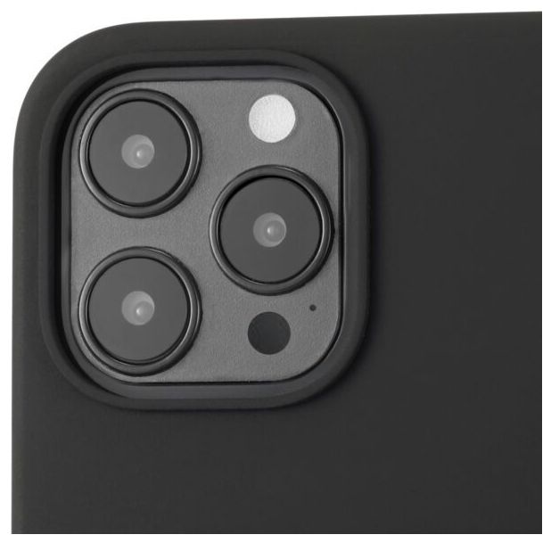Cover für Apple iPhone 12 Pro  Silicone Case (Schwarz) 