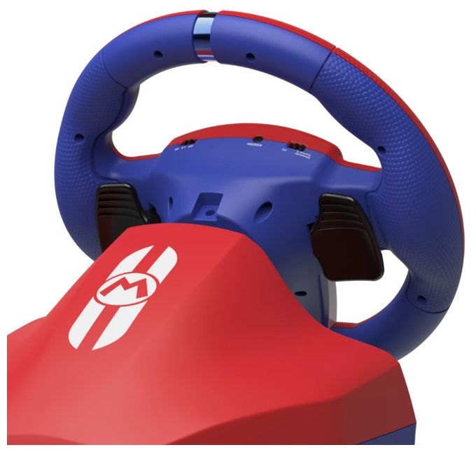 Lenkrad Nintendo Switch 2 kabelgebunden  Mario Kart Racing Wheel Pro Mini (Rot/Blau) 