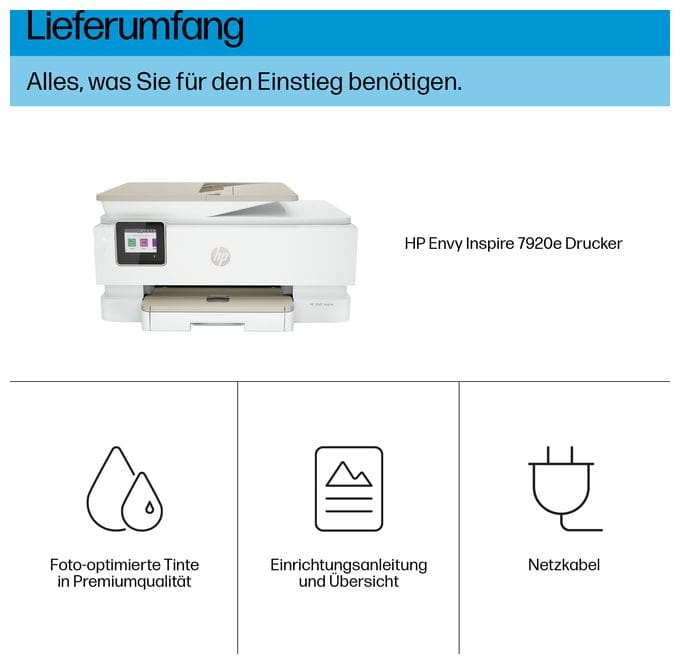 All in One A4 Thermal Inkjet Drucker 4800 x 1200 DPI Envy 7920e 