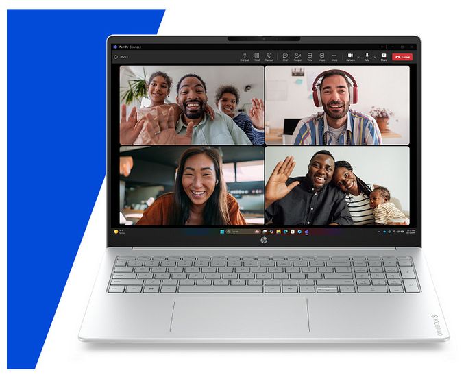 2K Ultra HD Notebook 40,6 cm (16 Zoll) 1920 x 1200 Pixel 8 GB Ram 512 GB SSD Windows 11 Home AMD Ryzen 3 max. 4,1 GHz  OmniBook 3 16-by0531ng (Grau, Silber) 