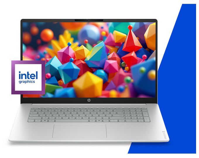 Full HD Notebook 43,9 cm (17.3 Zoll) 1920 x 1080 Pixel 1 TB SSD Windows 11 Home Intel Core 5 max. 5 GHz  OmniBook 3 17-dk0551ng (Grau, Silber) 