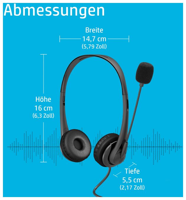 Ohraufliegender Kopfhörer Kabelgebunden  Stereo-USB-Headset G2 (Schwarz) 