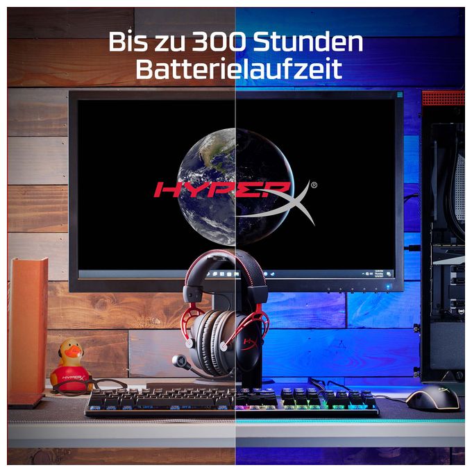 Over Ear Kopfhörer Kabelgebunden  Cloud Alpha Gaming (Schwarz, Rot) 