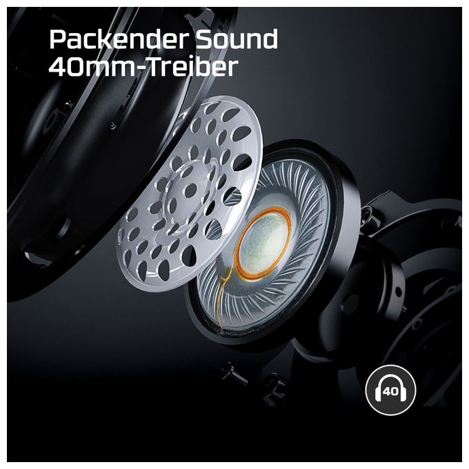 Over Ear Kopfhörer kabellos  Cloud Stinger Core (Schwarz) 