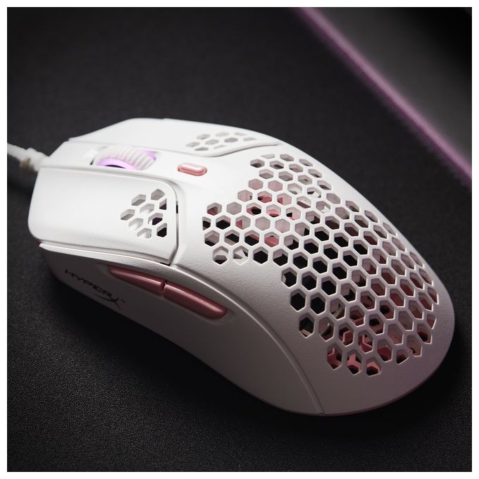 3200 DPI Gaming Maus Optisch  Pulsefire Haste (Pink, Weiß) 