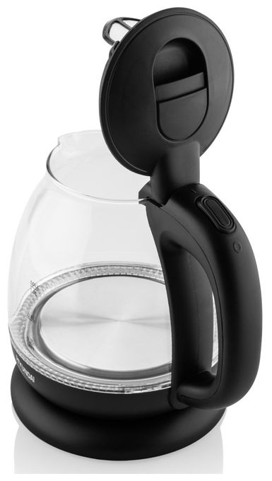 1,0 l Wasserkocher 1100 W (Transparent, Schwarz) VK101 
